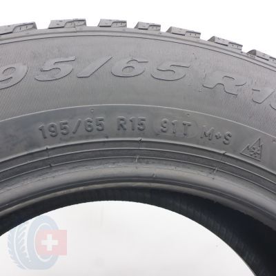 4. Opony 195/65 R15 2x PIRELLI 91T Winter Cinturato Zimowe 2019 7,5-8mm