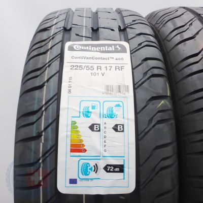 2. Opony 225/55 R17 2x CONTINENTAL 101V ContiVanContact 200 Letnie 2020/22 
