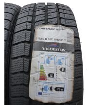 3. Opony 215/60 R16C 2x VREDESTEIN 103/101T Comtrac 2  Winter+ Zimowe 2020 Jak Nowe