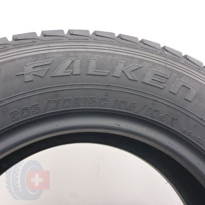 4. Opony 205/70 R15C 2x FALKEN 106/104R Eurowinter HS437 Zimowe 2014 7 i 6,8mm