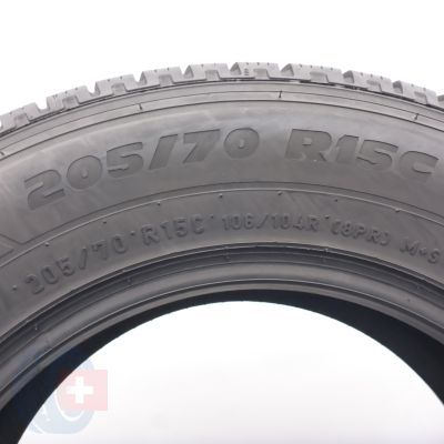 6. Opony 205/70 R15C 2x PIRELLI 106/104R Carrier Winter Zimowe 2017 7,2-6,8mm 