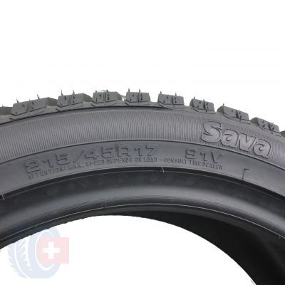 4. 2 x SAVA 215/45 R17 91V XL Eskimo HP Zima 2012 Nieużywane 