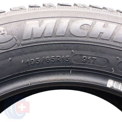 6. 4 x MICHELIN 195/65 R15 91T Alpin 5 Zima 2015/17  7-7,5mm