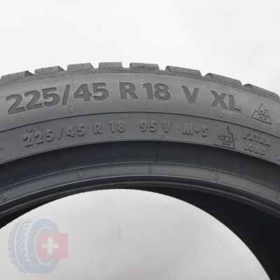 5. Opony 225/45 R18 4x CONTINENTAL 95V XL WinterContact TS870P Zimowe 2021, 2022 7-7,5mm