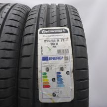 2. Opony 215/65 R17 4x CONTINENTAL 99V PremiumContact 7 Letnie 2023 Nieużywane