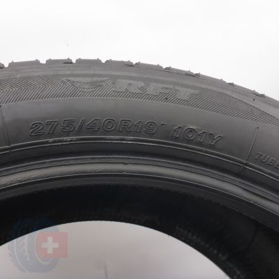 4. Opony 275/40 R19 2x BRIDGESTONE 101Y RunFlat BMW Potenza S001 Letnie 2022 6,2mm