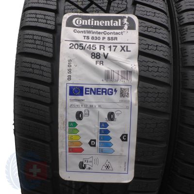 2. 2 x CONTINENTAL 205/45 R17 88V XL ContiWinterContact TS 830 P SSR Zima 2021
