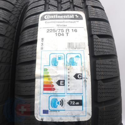 3. Opony 225/75 R16 4x CONTINENTAL 104T ContiCrossContact Zimowe 2020 Jak Nowe Nieużywane