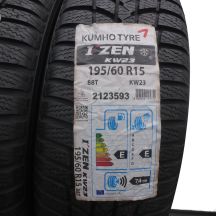 2. 2 x KUMHO 195/60 R15 88T I Zen KW23 Zima 2014 NIEUŻYWANE 