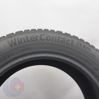 4. Opony 205/55 R16 2x CONTINENTAL 91T WinterContact TS 870 Zimowe 2022 8,2mm