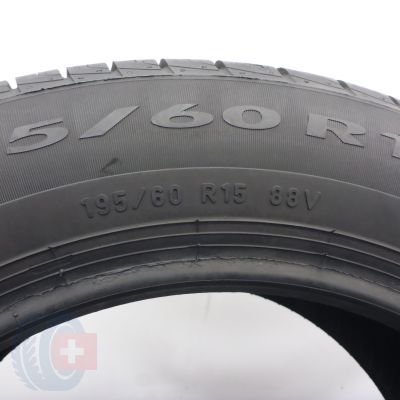 4. Opony 195/60 R15 2x PIRELLI 88V Cinturato P1 Verde Letnie 2023 6,3-6,5mm