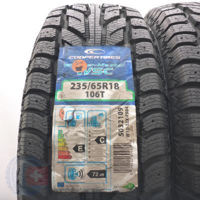 2. Opony 235/65 R18 2x COOPER 106T Weather-Master WSC Zimowe 2017 