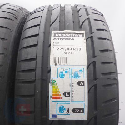 2. Opony 225/40 R18 2x Bridgestone 92Y XL Potenza S001 Letnie 2020 
