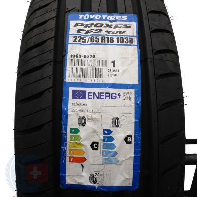 2. 2 x TOYO 225/65 R18 103H Proxes CF2 SUV Lato 2021 Jak Nowe Nieużywane