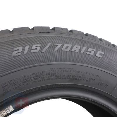 5. 4 x GOODYEAR 215/70 R15C 109/107R Cargo G26 Lato 2011, 2012 7; 7,8mm