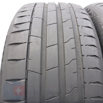2. Opony 255/45 R19 2x CONTINENTAL 104V XL SportContact 7 Silent TO Letnie 2024 6mm