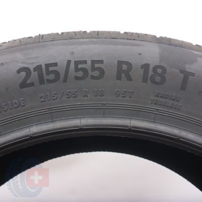 6. Opony 215/55 R18 4x CONTINENTAL 95T EcoContact6 Letnie 2023 Nieużywane Jak Nowe