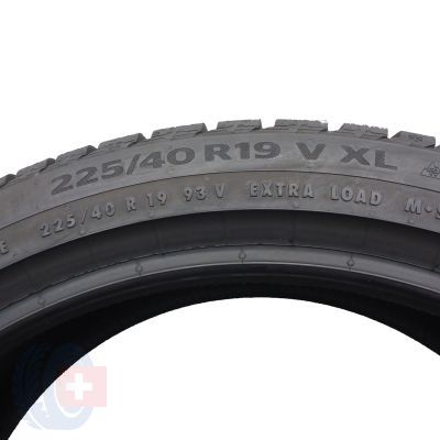 5. Opony 225/40 R19 2x CONTINENTAL 93V XL WinterContact TS860S Zimowe 2022, 2023 5,8-7,2mm