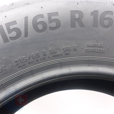 5. Opony 215/65 R16 2x CONTINENTAL 98H EcoContact6 Letnie 2021 Jak Nowe Nieużywane