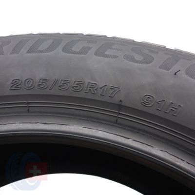 5. 2 x BRIDGESTONE 205/55 R17 91H Blizzak LM001 M0 Zima 2021 6,8-7mm Jak Nowe