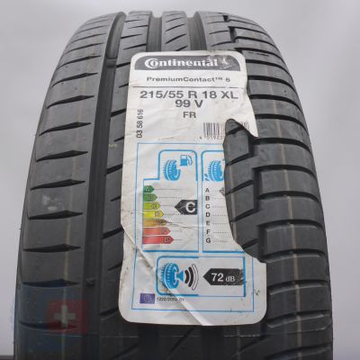 Opona 215/55 R18 1x CONTINENTAL 99V XL PremiumContact 6 Letnie 2020  
