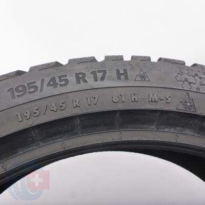 7. Opony 195/45 R17 4x CONTINENTAL 81H WinterContact TS 870 Zimowe 2022 8,8-8,2mm