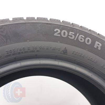 7. Opony 205/60 R16 2x CONTINENTAL 96H XL ContiWinterContact TS 830 P SEAL Zimowe 2025 7,5-7,2mm