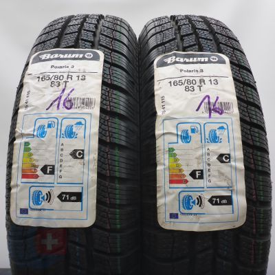 Opony 165/80 R13 2x BARUM 83T Polaris 3 Zimowe 2016 