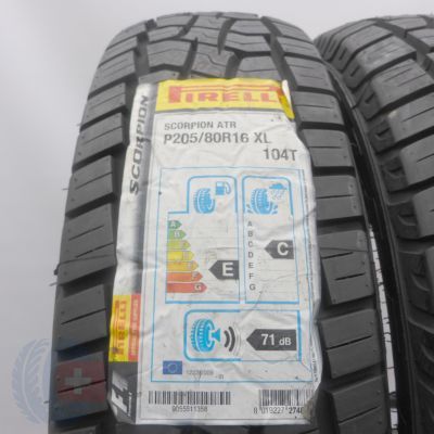 2. Opony 205/80 R16 4x PIRELLI 104T Scorpion ATR M+S Letnie 2019 Jak Nowe