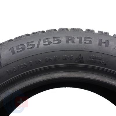 8. Opony 195/55 R15 4x CONTINENTAL 85H WinterContact TS860 Zimowe 2019, 2020 Jak Nowe Nieużywane