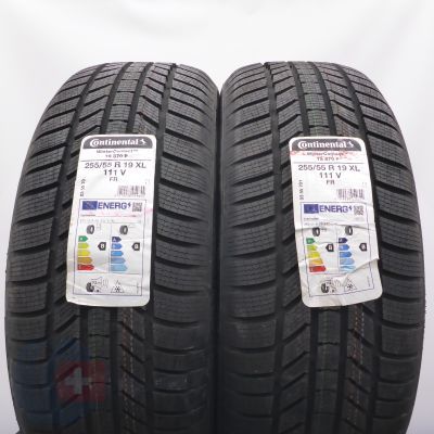 6. Opony 255/55 R19 4x CONTINENTAL 111V XL WinterContact TS870P Zimowe 2022 Nieużywane