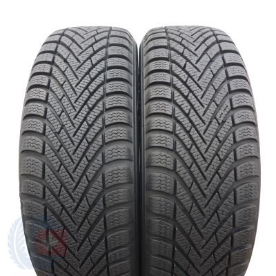 Opony 185/60 R15 2x PIRELLI 88T XL Winter Cinturato zimowe 8-8,5mm 2018/19 Jak Nowe