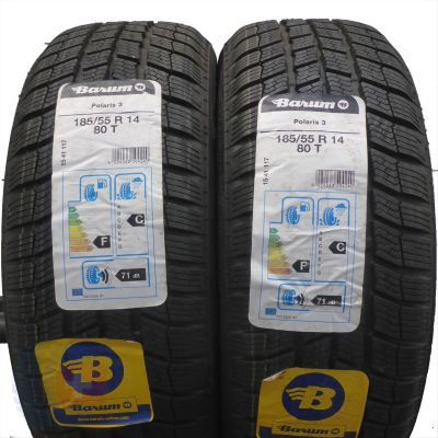 5. 4 x BARUM 185/55 R14 80T Polaris 3 Zima 2014 Nieużywane 