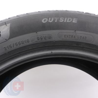 5. Opony 215/55 R18 4x MICHELIN 99V XL Primacy4 VOL Letnie 2020 6,8-7mm