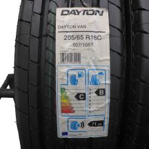 2. 4 x DAYTON 205/65 R16C 107/105T VAN Lato Jak Nowe Nieużywane 2018 