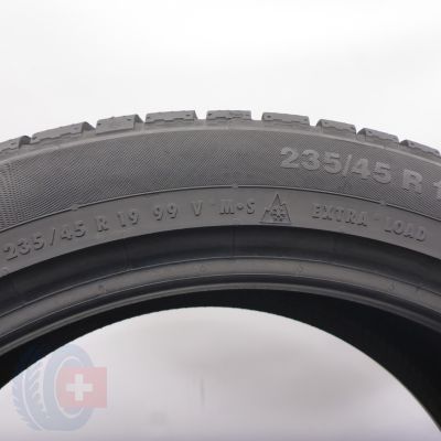 5. Opony 235/45 R19 2x CONTINENTAL 99V XL ContiWinterContact Ts830P M0 Zimowe 2019, 2020 6,2-6,5mm