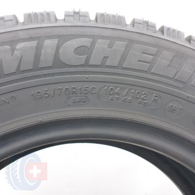 6. Opony 195/70 R15C 2x MICHELIN 104/102R Agilis Alpin Zimowe 2019 8-8,5mm