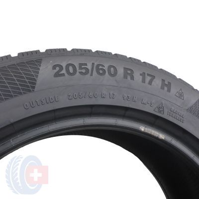5. 2 x CONTINENTAL 205/60 R17 93H WinterContact TS850 P SUV 2017 Zima 7-7,5mm