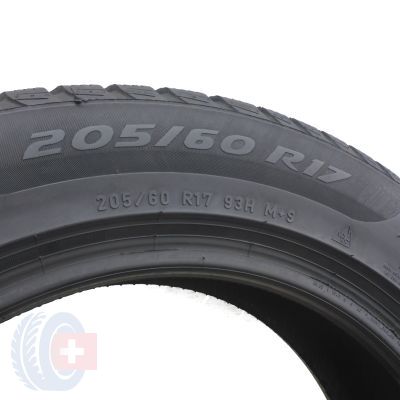 6. 2 x PIRELLI 205/60 R17 93H Winter Sottozero 3 BMW Zima 6-7mm 