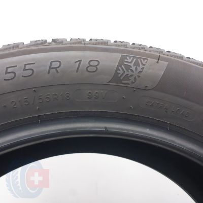 6. Opony 215/55 R18 4x MICHELIN 99V XL Alpin 7 Zimowe 2024 7,5 i 7mm 