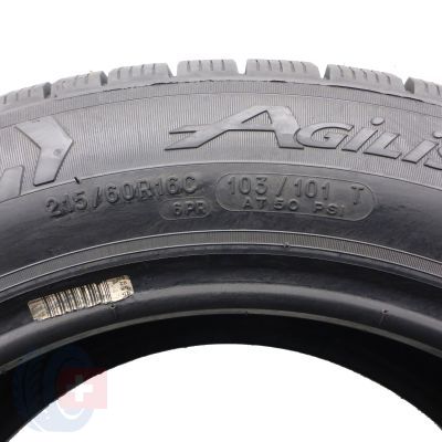 7. Opony 215/60 R16C 2x MICHELIN 103/101T Agilis 51 Snow-Ice Zimowe 2019 Jak Nowe Nieużywane