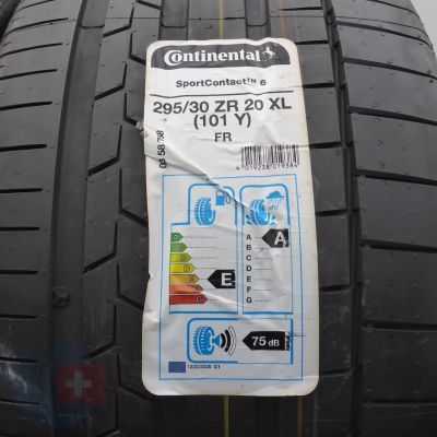 2. Opony 295/30 R20 2x CONTINENTAL 101Y XL SportContact6 Letnie 2018 Nieużywane