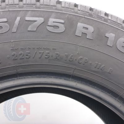 5. Opony 225/75 R16CP 2x CONTINENTAL 116R VancoCamper Letnie 2020 9,2-9,4mm