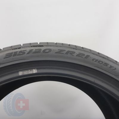 5. Opony 315/30 ZR21 2x PIRELLI 105Y XL P Zero N0 Letnie 2022 5,7-5,4mm