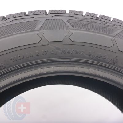 6. Opony 215/60 R17C 2x CONTINENTAL 104/102H VanContact Winter Zimowe 2018/19 8,5mm 