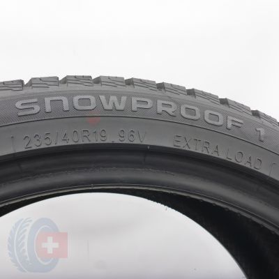 5. Opony 235/40 R19 2x NOKIAN 96V XL Snowproof 1 Zimowe 2023 7,2mm