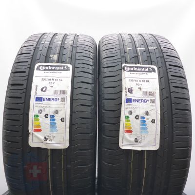 5. Opony 225/40 R18 4x CONTINENTAL 92Y XL BMW EcoContact6 Letnie 2023, 2024 Nieużywane