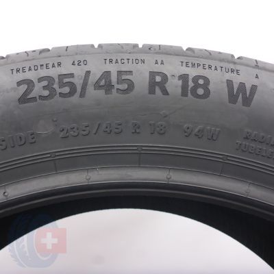 4. Opona 235/45 R18 1x CONTINENTAL 94W EcoContact 6 Letnia 2020 Nieużywana 