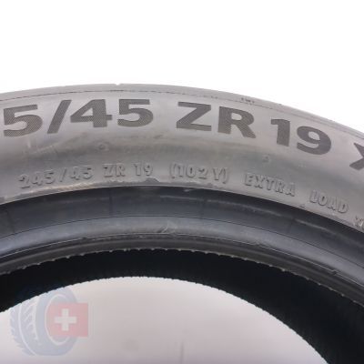 6. Opony 245/45 R19 2x CONTINENTAL 102Y XL SportContact 7  Letnie 2024