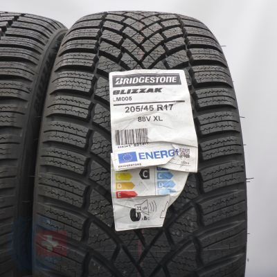 2. Opony 205/45 R17 2x BRIDGESTONE 88V XL Blizzak LM005 Zimowe 2022